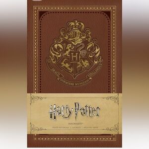 Warner Bros. Harry Potter HP Hogwarts Ruled Journal - Brown and gold NEW SEALED